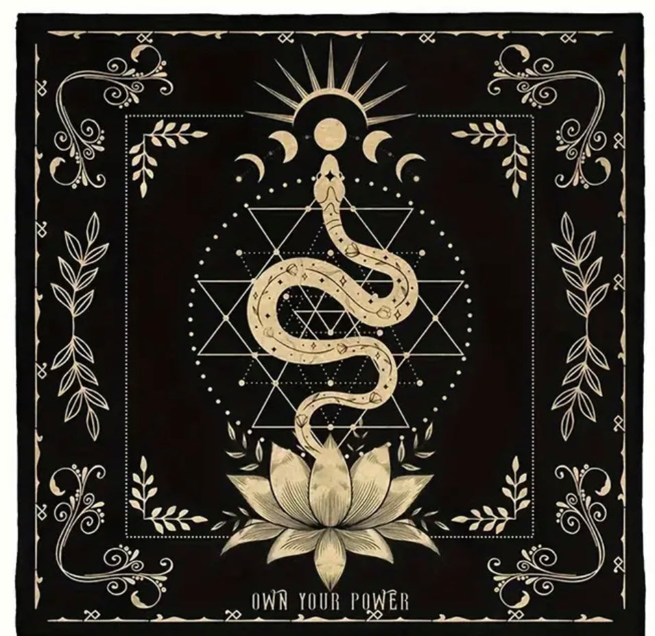 Spirit Snake Moon Alter Cloth